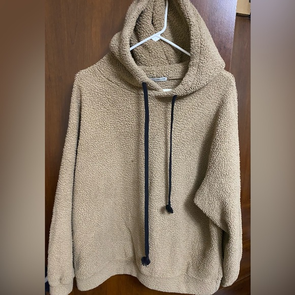 Oak & Fort Teddy bear Hoodie sweater p2p 23” - Picture 1 of 2